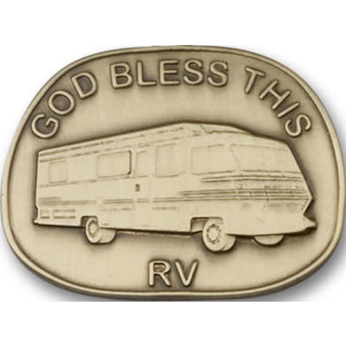 Bliss God Bless This Rv Visor Clip, Antique Gold Bliss God Bless This Rv Visor Clip, Antique Gold