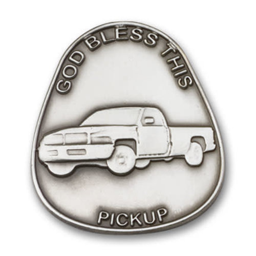 Bliss God Bless This Pickup Visor Clip, Antique Silver Bliss God Bless This Pickup Visor Clip, Antique Silver