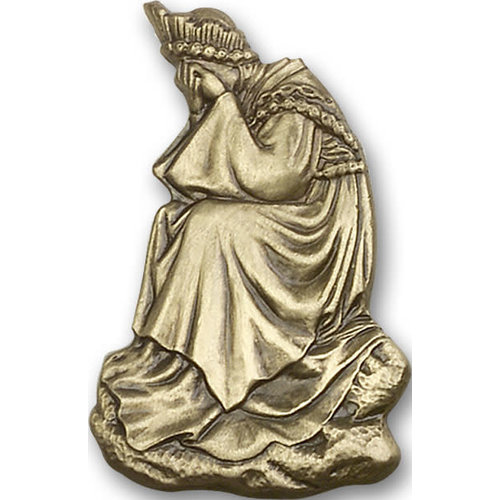 Bliss Our Lady of la Salette Visor Clip, Antique Gold Bliss Our Lady of la Salette Visor Clip, Antique Gold