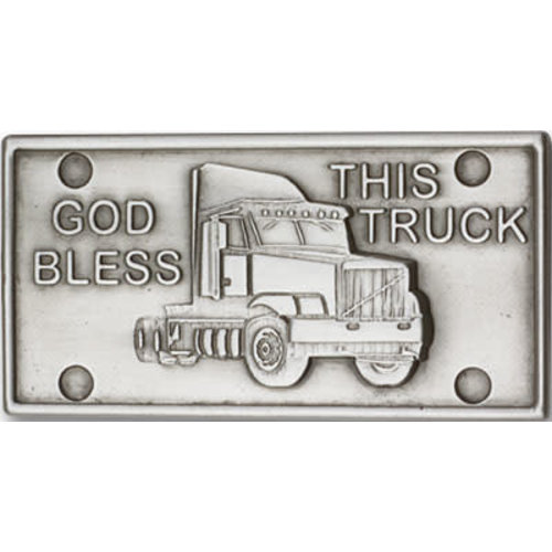 Bliss God Bless This Truck Visor Clip, Antique Silver Bliss God Bless This Truck Visor Clip, Antique Silver