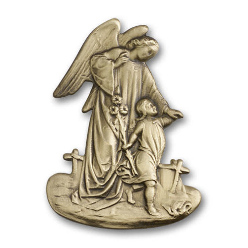 Bliss Guardian Angel Visor Clip, Antique Gold Bliss Guardian Angel Visor Clip, Antique Gold