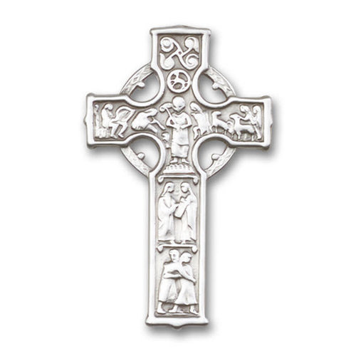 Bliss Celtic Cross Visor Clip, Antique Silver Bliss Celtic Cross Visor Clip, Antique Silver