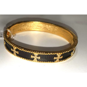 Gold Magnet Closure Bracelet by Be-Je