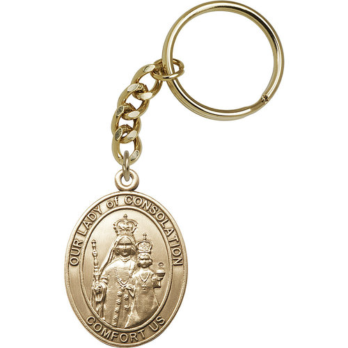 Bliss St. John of God Keychain, Gold Oxide Bliss St. John of God Keychain, Gold Oxide