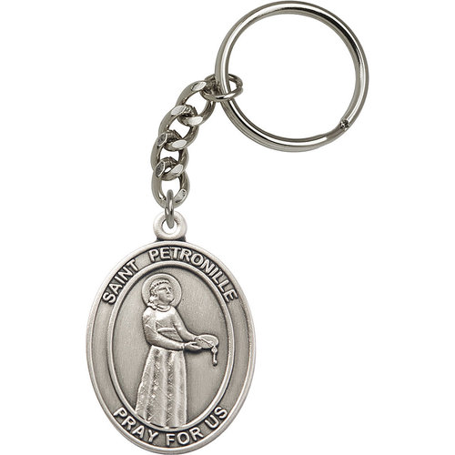 Bliss St. Petronille Keychain, Silver Oxide Bliss St. Petronille Keychain, Silver Oxide