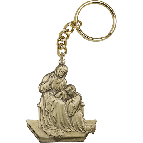 Bliss St. Ann Keychain, Antique Gold Bliss St. Ann Keychain, Antique Gold