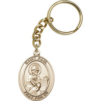 St. Paul the Apostle Keychain, Gold Oxide