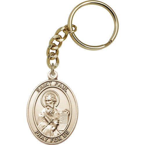 Bliss St. Paul the Apostle Keychain, Gold Oxide