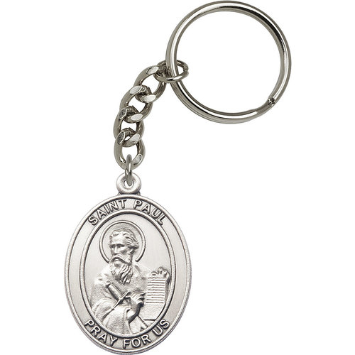 Bliss St. Paul the Apostle Keychain, Silver Oxide Bliss St. Paul the Apostle Keychain, Silver Oxide