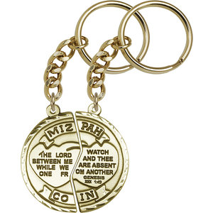 Bliss Miz Pah Keychain, Antique Gold