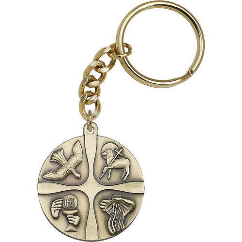 Bliss Christian Life Keychain, Antique Gold Bliss Christian Life Keychain, Antique Gold