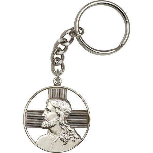 Bliss Christ Keychain, Antique Silver Bliss Christ Keychain, Antique Silver