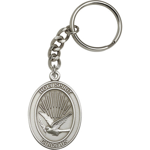 Bliss Holy Spirit Keychain, Antique Silver Bliss Holy Spirit Keychain, Antique Silver