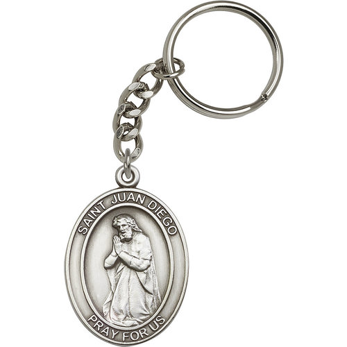 Bliss Juan Diego Keychain, Antique Silver Bliss Juan Diego Keychain, Antique Silver