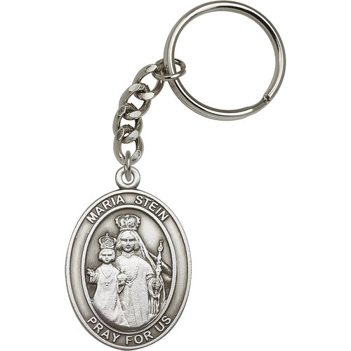 Bliss Maria Stein Keychain, Antique Silver Bliss Maria Stein Keychain, Antique Silver