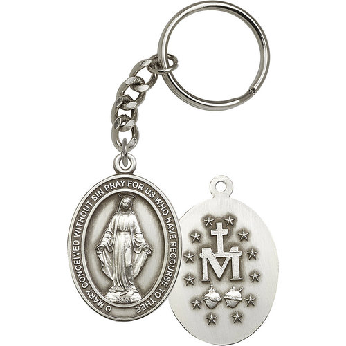 Bliss Miraculous Keychain, Antique Silver Bliss Miraculous Keychain, Antique Silver