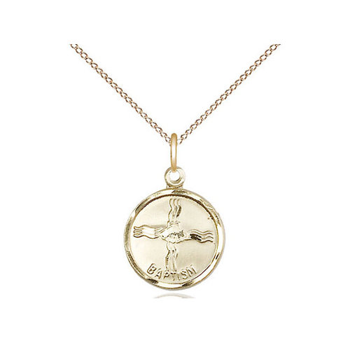 Bliss Baptism Pendant, 14kt Gold Filled Bliss Baptism Pendant, 14kt Gold Filled