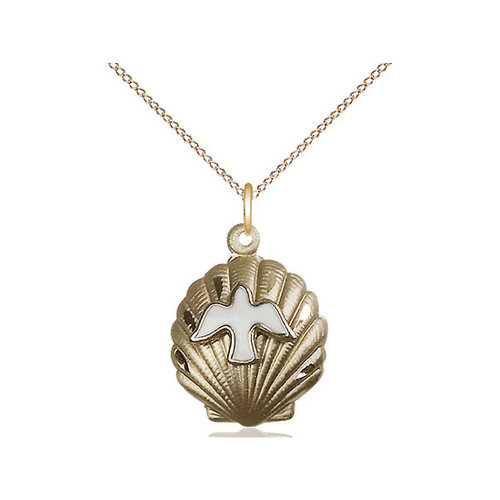 Bliss Shell / Holy Spirit Baptism Pendant, 14kt Gold Filled Bliss Shell / Holy Spirit Baptism Pendant, 14kt Gold Filled