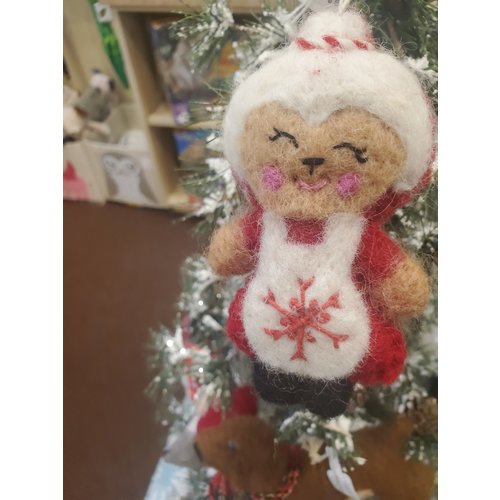 Felt Ornament Ms Claus Felt Ornament Ms Claus