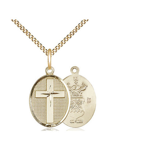 Bliss Cross / Air Force Pendant, 14kt Gold Filled Bliss Cross / Air Force Pendant, 14kt Gold Filled