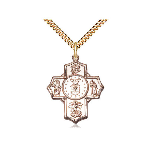 Bliss 5-Way / Air Force Pendant, 14kt Gold Filled Bliss 5-Way / Air Force Pendant, 14kt Gold Filled