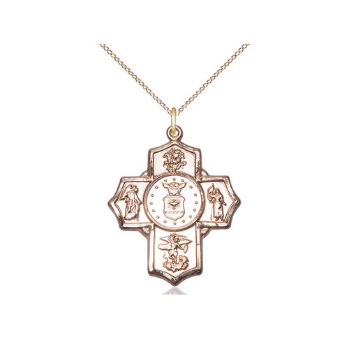 Bliss 5-Way / Air Force Pendant, 14kt Gold Bliss 5-Way / Air Force Pendant, 14kt Gold