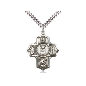 Bliss 5-Way / Air Force Pendant, Sterling Silver
