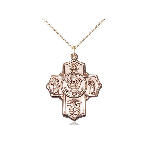 Bliss 5-Way / Army Pendant, 14kt Gold Bliss 5-Way / Army Pendant, 14kt Gold