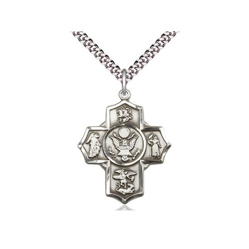 Bliss 5-Way / Army Pendant, Sterling Silver Bliss 5-Way / Army Pendant, Sterling Silver