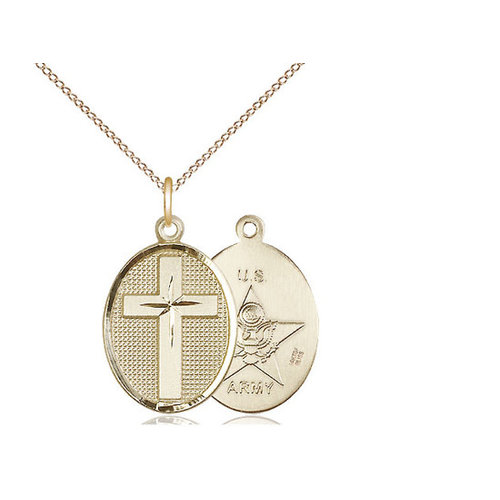 Bliss Cross / Army Pendant, 14kt Gold Filled Bliss Cross / Army Pendant, 14kt Gold Filled