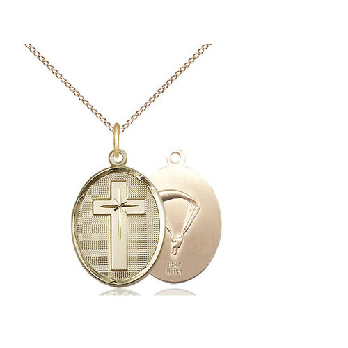 Bliss Cross / Paratroopers Pendant, 14kt Gold Bliss Cross / Paratroopers Pendant, 14kt Gold