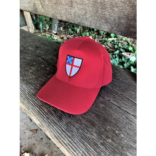 EPISCOPAL SHIELD CAP - RED EPISCOPAL SHIELD CAP - RED