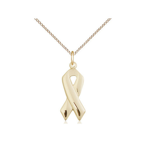 Bliss Cancer Awareness Pendant, 14kt Gold Filled Bliss Cancer Awareness Pendant, 14kt Gold Filled