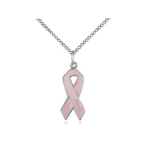Bliss Cancer Awareness Pendant (Pink), Sterling Silver