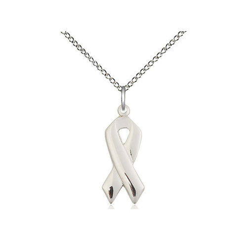 Bliss Cancer Awareness Pendant, Sterling Silver Bliss Cancer Awareness Pendant, Sterling Silver