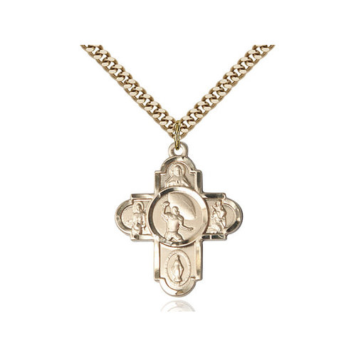 Bliss 5-Way / Football Pendant, 14kt Gold Filled Bliss 5-Way / Football Pendant, 14kt Gold Filled