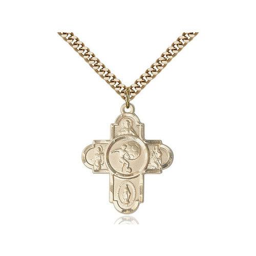 Bliss 5-Way / Soccer Pendant, 14kt Gold Filled Bliss 5-Way / Soccer Pendant, 14kt Gold Filled