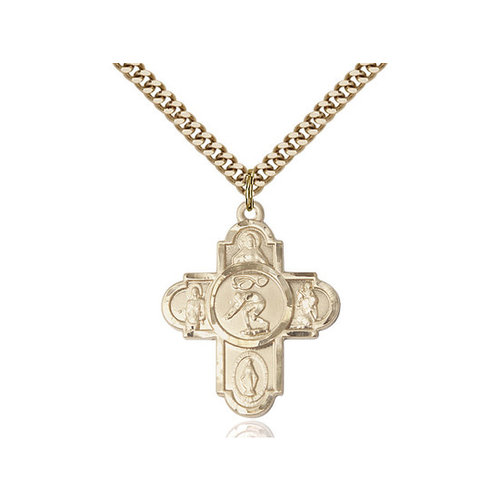 Bliss 5-Way Swimming Pendant, 14kt Gold Filled