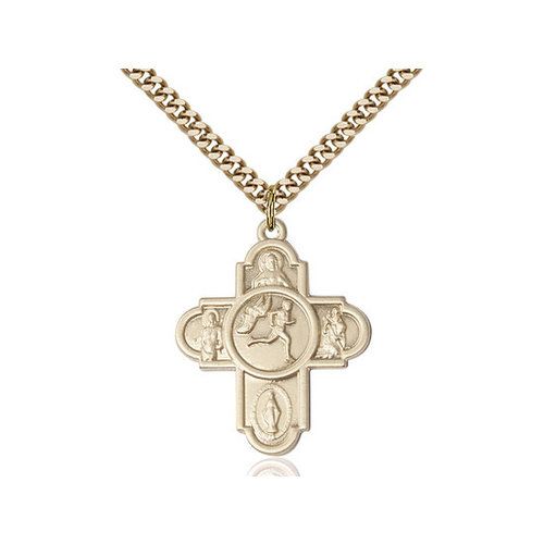 Bliss 5-Way Track & Field Pendant, 14kt Gold Filled Bliss 5-Way Track & Field Pendant, 14kt Gold Filled