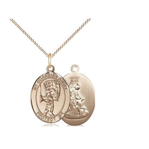 Bliss Guardian Angel / Baseball Pendant, 14kt Gold Filled Bliss Guardian Angel / Baseball Pendant, 14kt Gold Filled