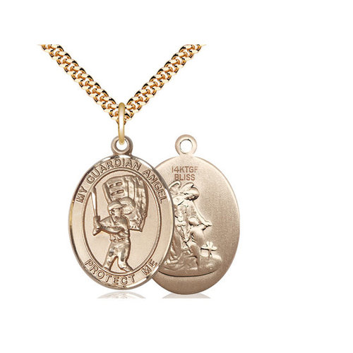 Bliss Guardian Angel/Baseball Pendant, 14kt Gold Filled Bliss Guardian Angel/Baseball Pendant, 14kt Gold Filled