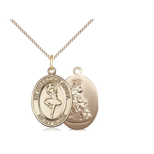 Bliss Guardian Angel/Dance Pendant, 14kt Gold Filled Bliss Guardian Angel/Dance Pendant, 14kt Gold Filled