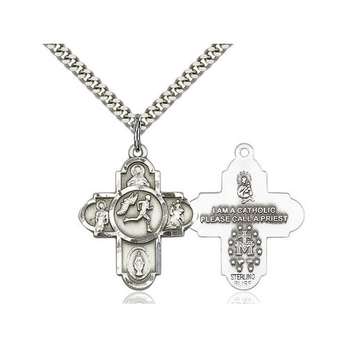 Bliss 5-Way Track & Field Pendant, Sterling Silver Bliss 5-Way Track & Field Pendant, Sterling Silver