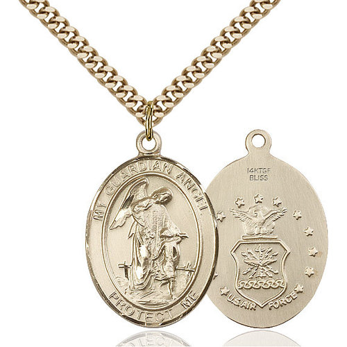 Bliss Guardian Angel / Air Force Pendant, 14kt Gold Filled Bliss Guardian Angel / Air Force Pendant, 14kt Gold Filled