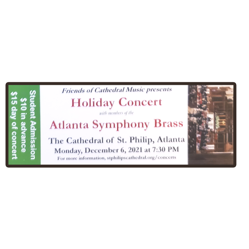 HOLIDAY CONCERT W ATL SYMP BRASS - STUDENT HOLIDAY CONCERT W ATL SYMP BRASS - STUDENT