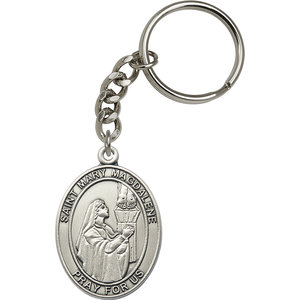 Bliss Mary Magdalene Keychain, Silver Oxide
