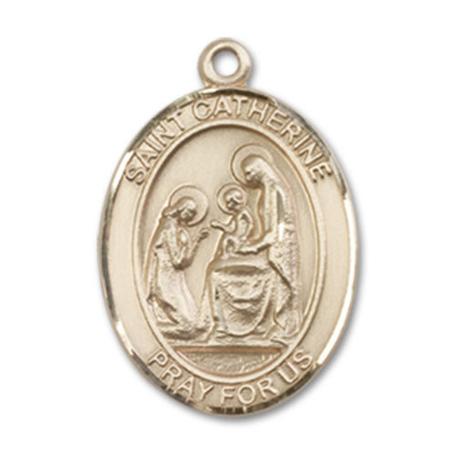 Bliss St. Catherine of Siena Pendant - Oval, Medium, 14kt Gold Filled Bliss St. Catherine of Siena Pendant - Oval, Medium, 14kt Gold Filled