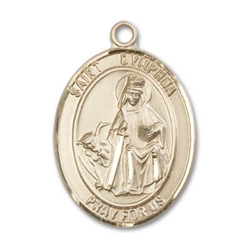 Bliss St. Dymphna Pendant - Oval, Large, Sterling Silver
