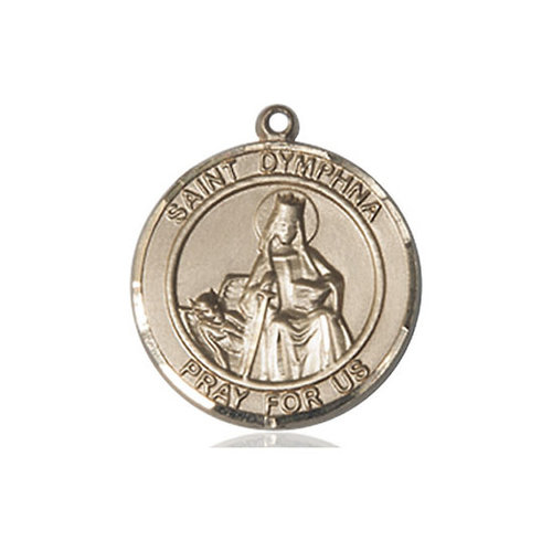 Bliss St. Dymphna Pendant - Round, Large, 14kt Gold Filled Bliss St. Dymphna Pendant - Round, Large, 14kt Gold Filled