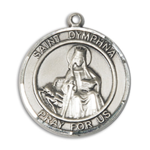 Bliss St. Dymphna Pendant - RoundMedium, Sterling Silver Bliss St. Dymphna Pendant - RoundMedium, Sterling Silver